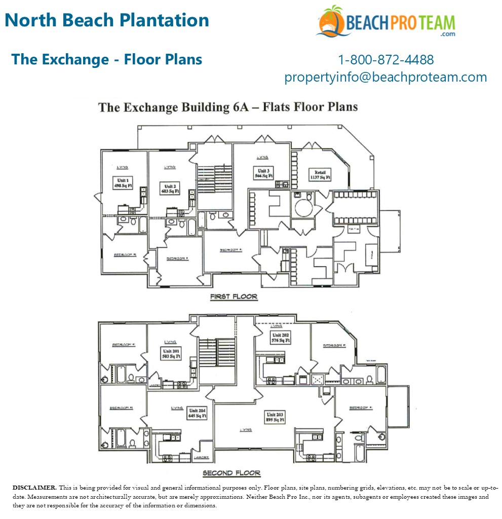 North Beach Plantation Villas The Exchange Floor Plan - Building 6A
